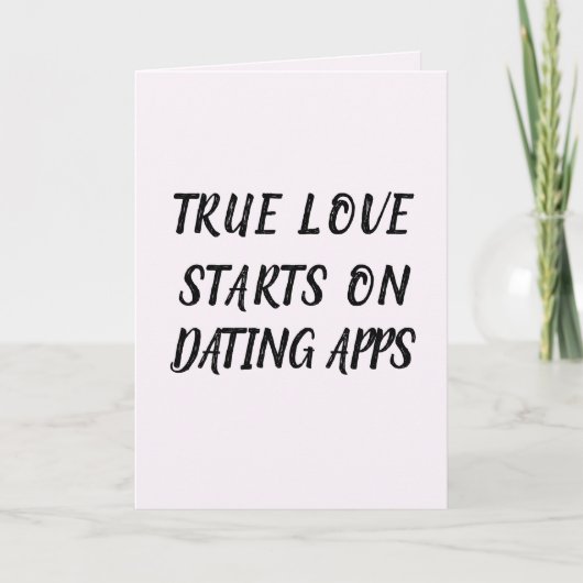 Ware Liefde Begint Online (Tinder, Bumble, Hinge) Kaart (Voorkant)