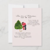 Ware liefde bij Kerstmis gedicht Notitiekaartje (Voorkant)