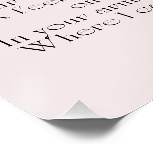 Ware liefde bij Kerstmis gedicht Perfect Poster (Hoek)