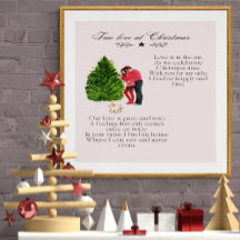 Ware liefde bij Kerstmis gedicht