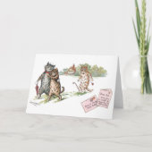 Ware Liefde door Louis Wain Blank Kaart (Voorkant)