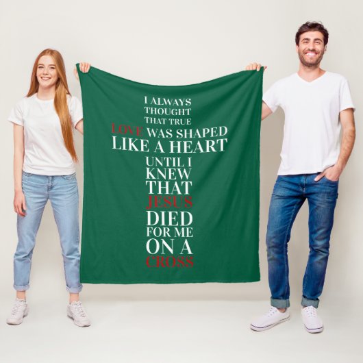 Ware liefde fleece deken (In situ)