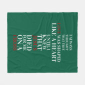 Ware liefde fleece deken (Voorkant (Horizontaal))