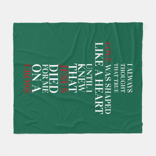 Ware liefde fleece deken (Voorkant (Horizontaal))