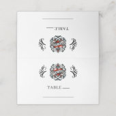 Ware Liefde Hart Tattoo Sticker Bruiloft Plaats Ka Plaatskaartje (Buitenkant ongevouwen)