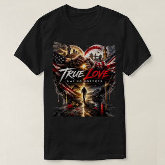 Ware Liefde Heeft Geen Grenzen – USA & UK Eenheids T-shirt