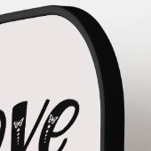 Ware liefde heeft vier poten voor het Dierenvriend Pickleball Paddle (Links Detail)