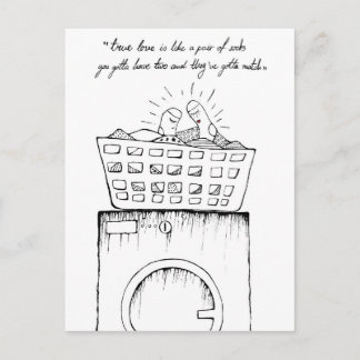 ware liefde is als een paar sokken briefkaart
