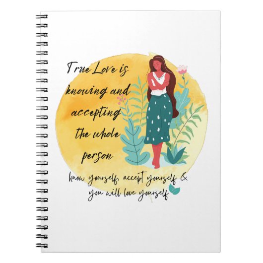 Ware Liefde is Kennen en Aanvaarden - Hou van Jeze Notitieboek (Voorkant)