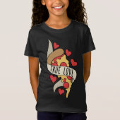 Ware liefde is pizza t-shirt (Voorkant)