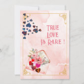 Ware liefde is zeldzame Valentijnsdag romantisch c Feestdagenkaart (Voorkant)