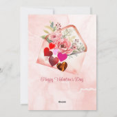 Ware liefde is zeldzame Valentijnsdag romantisch c Feestdagenkaart (Achterkant)