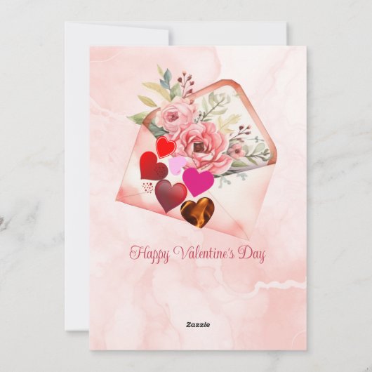 Ware liefde is zeldzame Valentijnsdag romantisch c Feestdagenkaart (Achterkant)