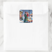 Ware liefde met kerst - Sticker (Tas)