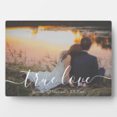 ware liefde, minimale script huwelijksjubileum fot fotoplaat (voorkant)