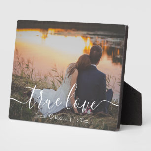 ware liefde, minimale script huwelijksjubileum fot fotoplaat