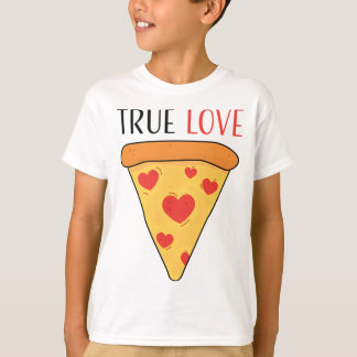 Ware Liefde Pizza Meisjes Jongens Kinder T-shirt