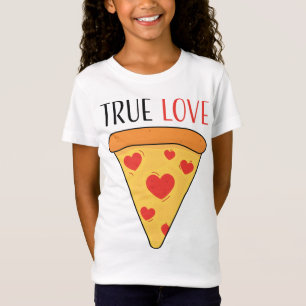 Ware Liefde Pizza Meisjes Jongens Kinder T-shirt