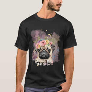Ware liefde pug, beste vriend hond voor hondenlief t-shirt
