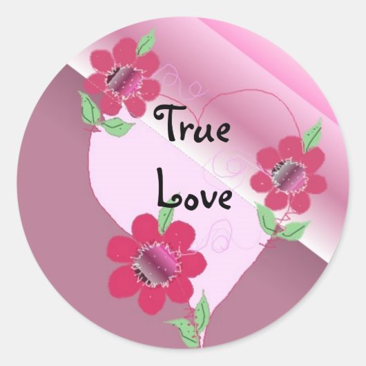Ware Liefde Ronde Sticker (Voorkant)