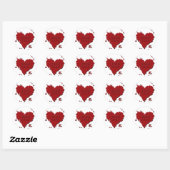 ware liefde ronde sticker (Vel)