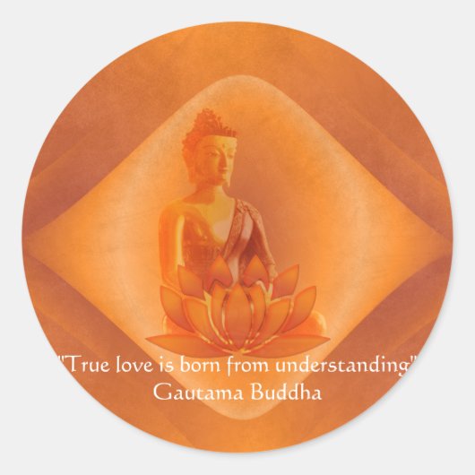 ware liefde ronde sticker (Voorkant)