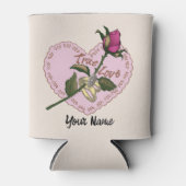 Ware liefde Roos bruiloft Blikjeskoeler (Voorkant)