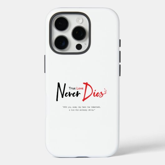 Ware liefde sterft nooit Case-Mate iPhone case (Achterkant)