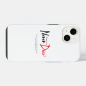 Ware liefde sterft nooit iPhone hoesje (Achterkant horizontaal)