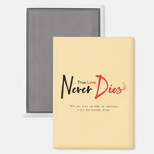 Ware liefde sterft nooit magneet (Voorkant / Achterkant)