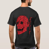 Ware liefde sterft nooit schedelkunst t-shirt (Achterkant)