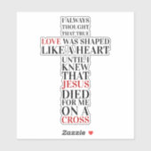 Ware liefde sticker (Vel)