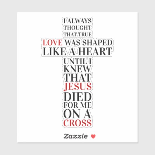 Ware liefde sticker (Vel)