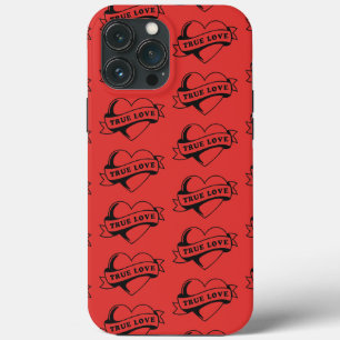 Ware Liefde Tattoo Hart   Klassiek Romance ontwerp Case-Mate iPhone Case