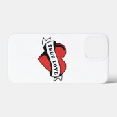 Ware Liefde Tattoo Hart | Klassiek Romance ontwerp Case-Mate iPhone Case (Achterkant (horizontaal))