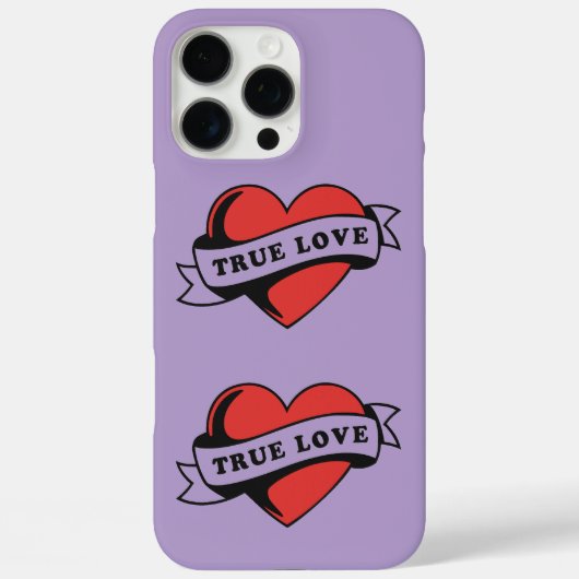 Ware Liefde Tattoo Hart | Klassiek Romance ontwerp Case-Mate iPhone Case (Achterkant)