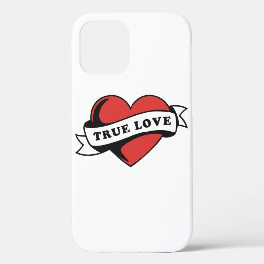 Ware Liefde Tattoo Hart | Klassiek Romance ontwerp Case-Mate iPhone Case (Achterkant)