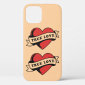 Ware Liefde Tattoo Hart | Klassiek Romance ontwerp Case-Mate iPhone Case (Achterkant)