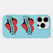 Ware Liefde Tattoo Hart | Klassiek Romance ontwerp Case-Mate iPhone Case (Achterkant (horizontaal))