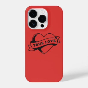 Ware Liefde Tattoo Hart   Klassiek Romance ontwerp iPhone 14 Plus Hoesje