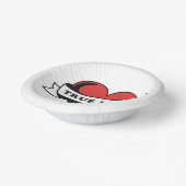 Ware Liefde Tattoo Hart | Klassiek Romance ontwerp Papieren Kommen (Gebogen)