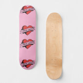 Ware Liefde Tattoo Hart | Klassiek Romance ontwerp Persoonlijk Skateboard (Voorkant)