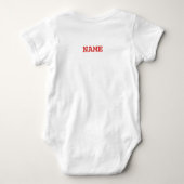 Ware Liefde Tattoo Hart | Klassiek Romance ontwerp Romper (Achterkant)