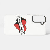 Ware Liefde Tattoo Hart | Klassiek Romance ontwerp Samsung Galaxy Hoesje (Achterkant horizontaal)