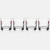 Ware Liefde Tattoo Hart | Klassiek Romance ontwerp Whisky Glas (Rechts)