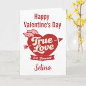 Ware Liefde - Valentijnsdag Kaart (Gele Bloem)