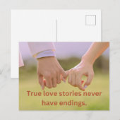 Ware liefde valentijns's cadeau vakantie kaart (Voorkant / Achterkant)