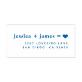 Ware Liefde Verloving en Trouwstempel Zelfinktende Stempel (Design)