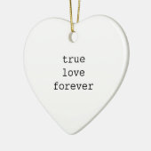 Ware Liefde Voor eeuwig Uw Initialen Valentijn Keramisch Ornament (Links)