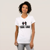 Ware liefde voor het traditionele huwelijk t-shirt (Voorkant volledig)